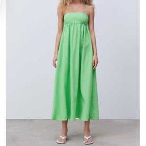 Zara Striped Midi Dress